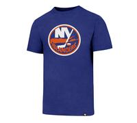 NHL Maglietta New York Ny Islanders Splitter Blu 47 Brand Hockey Logo