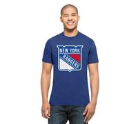 NHL Maglietta New York Ny Rangers Splitter Blu 47 Brand Hockey su Ghiaccio Logo