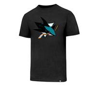 NHL Maglietta San Jose Sharks Club Nero 47 Brand Hockey su Ghiaccio Logo
