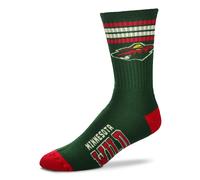 NHL Minnesota Wild Calze 4-Strisce Deuce Per Piedi Nudi