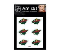 NHL Minnesota Wild Face Tattoos, Team Colors, taglia unica