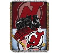 NHL New Jersey Devils """" Homefield Ice Advantage """" Woven Tapestry Throw Boptet 48 """" x 60 """"