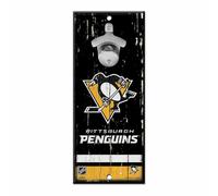 NHL Pittsburgh Penguins Bottiglia Apri Wood Sign Insegna IN Legno da Parete