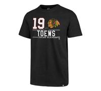 NHL T-Shirt Chicago Blackhawks Jonathan Toews 19 Giocatore Club Tee 47Brand