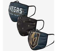 NHL Vegas Oro Knights 3er Set Gesichtsabdeckung Paradenti Faccia Cover Maschera