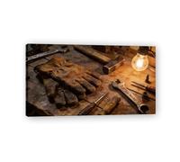 NHLDZYH Cornice Interna. Il Miglior Padre su Tela - Regalo Originale per la Festa del Papà, Idea Regalo per Uomo che Ama l'Arte - Decorazione per Studio o Soggiorno. A32. 70x125cm