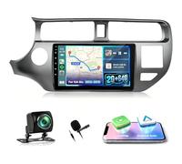 NHOPEEW 2+64G Autoradio per KIA RIO 2012-2015 con Senza fili Carpaly e Android Auto - Stereo auto Android con WiFi GPS Controllo volante EQ Split Screen + Telecamera posteriore e microfono