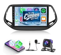 NHOPEEW Autoradio 2G+64G per Jeep Compass 2017-2020 - Carplay senza fili e Android Auto - Stereo Android 13 da 10,1 pollici con WiFi EQ GPS Mirror Link FM RDS + Telecamera di backup