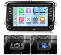 NHOPEEW Autoradio Android da 7 pollici 4 + 64G con USB Type C per VW Passat b6 b7 Golf 5 6 Jetta T5 EOS POLO Touran Seat Sharan Supporta Carplay e Android Auto WiFi GPS + Telecamera posteriore