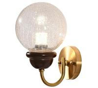 NHPJFDC Applique da Parete in Ottone Anticato Stile Rustico, Lampada a Collo D'Oca in Legno Vintage Color Oro Industriale per Camera da Letto, Comodino, Soggiorno, corridoio, Sala da Pranzo