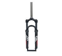 NHPJFDC Forcella Ammortizzata per Bici da 24 Pollici, Tubo Dritto da 28,6 mm, Lega di Alluminio MTB, Ammortizzatore Pneumatico, Freno a Disco, Escursione 100 mm (Colore: Nero, Dimensioni: 24 Pollici)