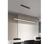 NHPJFDC Illuminazione per ristoranti, Lampada a Sospensione Moderna, Stile Industriale, Isola per Camera da Letto, scrivania da Studio in Bianco e Nero, LED, Illuminazione Elegante