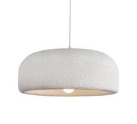 NHPJFDC Lampada a Sospensione Moderna da 40 cm per Sala da Pranzo, Isola Cucina, corridoio, Ristorante, Attacco E26, Stile Giapponese Wabi-Sabi, Forma a Nido d'uccello (Grigio, Diametro 40 cm)