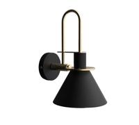 NHPJFDC Lampada da Parete Moderna e Creativa in Ferro battuto, Modello Minimalista Macaron E27 a 1 Luce, Ideale per Soggiorno, Comodino o Esterni (Colori: Verde, Bianco, Nero)