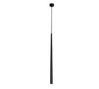 NHPJFDC Moderna Lampada a Sospensione cilindrica a LED Nera, con Tubo Lungo, Illuminazione a Sospensione cilindrica per Sala da Pranzo, Soggiorno, Ristorante, Bar