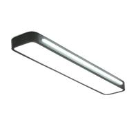 NHPJFDC Plafoniera Rettangolare Moderna a Basso Profilo in Acrilico, Lampada lineare Minimalista per Illuminazione d'accento, Ideale per Ingresso, corridoio, Camera da Letto, Cucina e Ufficio (Nera)