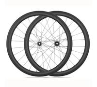 NHPJFDC Ruote per Bici da Corsa in Fibra di Carbonio 28/32/35/38/42/45/50/55/65 mm Ruote per Bici da Corsa 700C Perno Passante Freno a Disco Center Lock Supporto 24 Ore 8/9/10/11/12 velocità