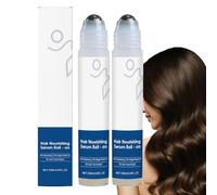 NHPY 2 flaconi roll-on con siero per la crescita dei capelli al rosmarino - 3% rosmarino, 3% Redensyl e 2% Anagain per ridurre la caduta dei capelli, prevenirne la perdita e stimolarne