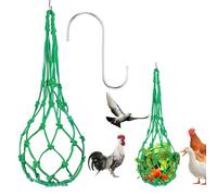 NHPY 2 Pezzi Mangime Galline ovaiole,Mangiatoia Galline,Mangiatoia per Galline e Polli per Verdure, Snack e Giocattoli,Ideale per Alimentare Le tue Galline, Polli e Uccelli