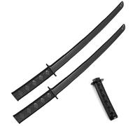 NHPY 2 Pezzi Spada telescopica stampata in 3D,giocattoli modello spada samurai retrattile a gravità stampata in 3D,divertente giocattolo samurai retrattile in plastica(nero)