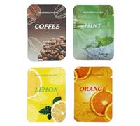 NHPY 4 Piezas Mechas de repuesto de algodón en blanco Reemplazo de collar de respiración con núcleo de algodón (Sabor a menta, naranja, limón y café)