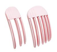 NHPY Strumento per forcina per la fronte | 3/6 denti High Acconciature Artifact Fermaglio per capelli senza traccia | 2pcs forcina per la fronte fissa superiore High Acconciature Top per donne, Rosa