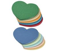 NHQ Carte Dimostrative,100 Pezzi Cartoncino Forma dell'amore,Cartoncini Colorati,Carta Scrapbooking,per Fai da te Carte Decorative Carta Kraft Colorata Vuota,per Bambini Progetti Artigianali Fai-da-te