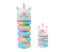 NHQ Kawaii Astuccio Scuola Morbido Silicone,Portapenne da Tavolo,Chiusura con Cerniera,Styling Unicorno,Astuccio Bambina,Astuccio in Silicone Estensibile,1 Pcs