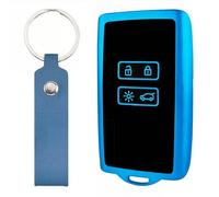 NHQZ 1 pezzo Cover Chiave TPU Lucido, Custodia Chiave Copri Chiave Adatto per Re nault Scenic 4 Me gane 4 Cl io 5 Es pace 5 Ka djar Cap tur Ark con portachiavi