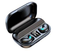 NHQZ 1 Pezzo Cuffie per Dormire,Mini Auricolari Bluetooth Invisibili,Cuffia Bluetooth,Lmpermeabili,Bluetooth Touch Control,Cuffie con Cancellazione del Rumore,Regalo per Un Amico, Nero