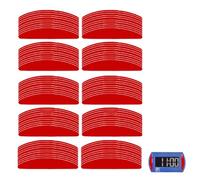 NHQZ 100 pezzi 3M Adhesive Pads Set, compatibile con Needit Park Mini disco di parcheggio elettronico, doppio lato adesivo speciale per parabrezza, striscia adesiva parcheggio Meter (34 * 6 mm)