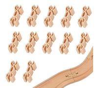 NHQZ 12 Pezzi Super Expansion Rail, Train Track Accessories, Agguinte Connettori Che Si Adattano Per Ferrovia In Legno, Trenino Giocattolo, pista trenino legno（Beige）