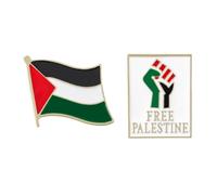 NHQZ 2 Pezzi Spilla Palestina, Bandiera Palestina,di distintivi con Bandiera palestinese,Spille, Adatti per Cappelli, colletti e Vestiti,La Merce dei sostenitori, Che Amano la libertà