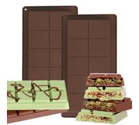 NHQZ 2 Pezzi Stampo per cioccolato, Stampo cioccolato tavoletta, Stampi per cioccolato, Stampo per cioccolato dubai, Stampo per torrone