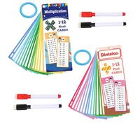 NHQZ 2 Set tabelline tabelline per bambini gioco tabelline Carte con domande sulla moltiplicazione fai-da-te Flashcard di moltip licazione,Materiale Educativo per Bambini dai 3 Anni