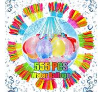 NHQZ 555 Pcs Gavettoni Acqua Autosigillanti,Palloncini Piccoli,Gavettoni Acqua,Palloncini Acqua,Colorato Bombe Dacqua Palloncini,Adatto per Attività Genitori-Bambini, Regalo per Giornata dei Bambini