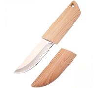 NHQZ Coltello a Lama Fissa in Acciaio Inossidabile,Coltello da Caccia 9 CM con Manico e Guaina In Plastica ABS,Adatto per il Sopravvivenza,la Campeggio,la Casa,la Cucina
