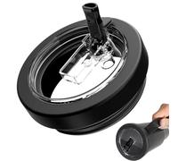 NHQZ Coperchi di ricambio per 40oz, Cup accessori, coperchio Cup a prova di perdite, accessori riutilizzabili a prova di perdite, Coperchio pieghevole della tazza (Nero)