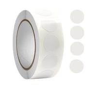 NHQZ Etichette Termiche Rotonde Autoadesive 13 mm Vinile Bianchi Adesivi Colori Tondi Rimovibili Stampabili Impermeabili per Logo Codice a Barre QR inventario 1000 pezzi per Rotolo
