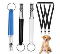 NHQZ Fischietto per Cani, Fischietto per Cani, 3 pcs Pacchetti di Fischietto per Cani a Ultrasuoni, Addestratore per Cani con Cordino Regolabile per II Richiamo e II Controllo Dell'Abbaio