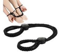 NHQZ manette per coppia,Manette per giochi sessuali,BDSM, Corda in nylon per sesso bondage,manette per il sesso per il letto,regolabile(nero)