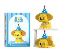 NHQZ Mattoncini da costruzione con Retriever dorato, graziosi Retriever dorato mattoni per animali, regalo per adulti, bambini, Set di Mattoncini da Costruzione 2 In 1,380 pezzo