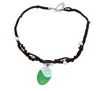 NHQZ Moana's Necklace Collana Luminosa con ciondolo oceano Ocean Collana Intrecciata a mano Collana con ciondolo Collana per donne e ragazze(Verde luminoso)