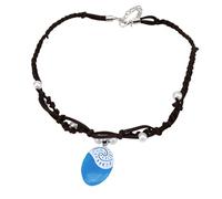 NHQZ Moana's Necklace Collana Luminosa con ciondolo oceano Ocean Collana Intrecciata a mano Collana con ciondolo Collana per donne e ragazze(Blu luminoso)