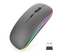 NHQZ Mouse Bluetooth Wireless Compatibile con Laptop/Macbook/iPad/iPhone (iOS 13.1.2 e successiva) Mini Mouse Ricaricabile 3DPI Regolabile Bluetooth4.0