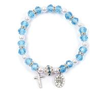 NHQZ NHQ Braccialetto Bambini,Bracciale Bambina,Regalo Comunione Bambina,Braccialetto per Ragazze,Regalo Battesimo,Collana Stitch,Argento Regolabile Braccialetto,Compleanno Party Regalo