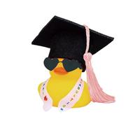 NHQZ Paperelle di Gomma,Rubber Duck Regalo Laurea con Diploma e Cappello,mini paperelle,gadget laurea divertenti,Regali per la Laurea Regalo di Esame Superato,Dr Duck(Occhiali da sole)