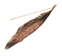 NHQZ Porta Incenso,21 CM Bruciatore Incenso in Lega Porta Incenso per Bastoncini a Forma di Foglia,Brucia Incenso per Decorazioni la Casa,per Casa,Ufficio,Yoga,Meditazione