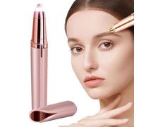NHQZ Rasoio Sopracciglia Donna per Sopracciglia Donna Viso Rifinitore Precisione Epilatore Ricaricabile, 1 Pezzi (Colore oro rosa)