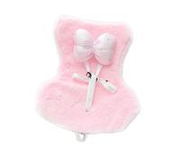 NHQZ Sedia di sicurezza per giocattoli di peluche Sedia di visualizzazione Mini scatola di immagazzinaggio portatile in acrilico intercambiabile e compatibile con Labubu Modello Have a Sit (rosa)
